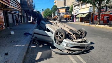 El auto en calle Cafferata al 500.