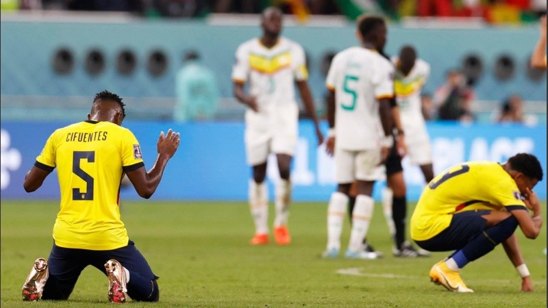 Ecuador cayó ante Senegal y quedó eliminado de Qatar 2022. 