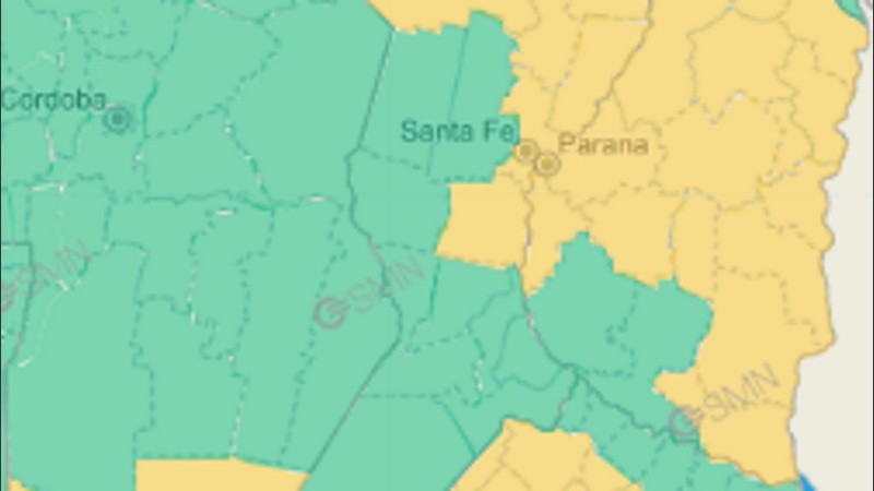 Según el SMN cesó el alerta amarillo cesó en Rosario y se desplazó a otros departamentos de la provincia.