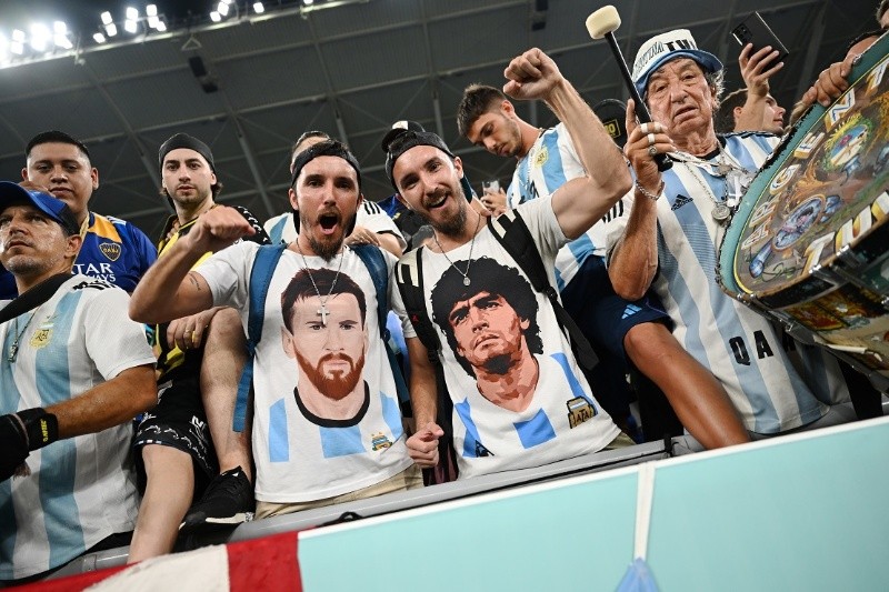  La hinchada argentina, siempre presente y masiva.