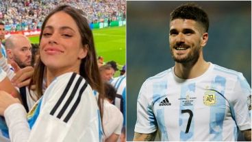 Tini y De Paul más cerca que nunca.