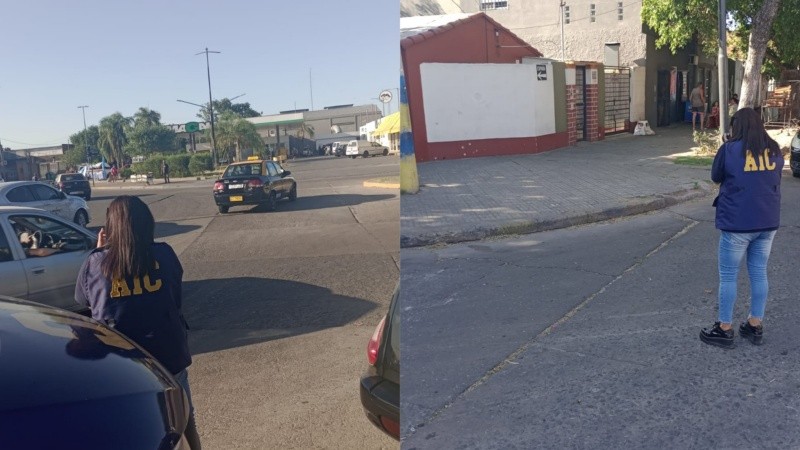 El herido llegó en una ambulancia al Heca.