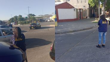 El herido llegó en una ambulancia al Heca.