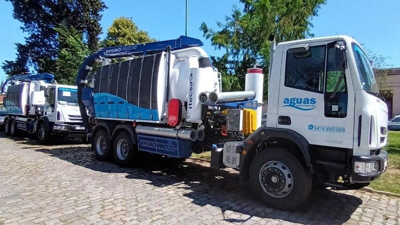Los nuevos vehículos que tendrá a disposición Aguas en Rosario.