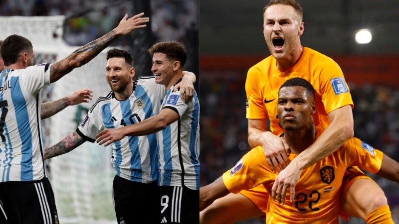 Argentina y Países Bajos volverán a cruzarse en cuartos de un Mundial como sucedió en Francia 1998. En 2014 se encontraron en semifinales.