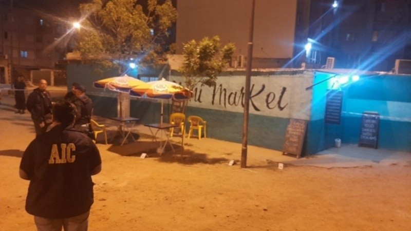 Playón del Encuentro, donde balearon al barbero Yair.