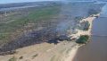 Incendio en las islas frente a Rosario: ardió un sector en el Banquito San Andrés