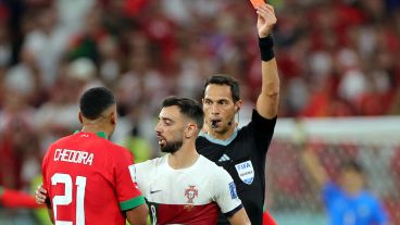 Portugal cargó contra el árbitro argentino Facundo Tello, que dirigió el partido por cuartos ante Marruecos.