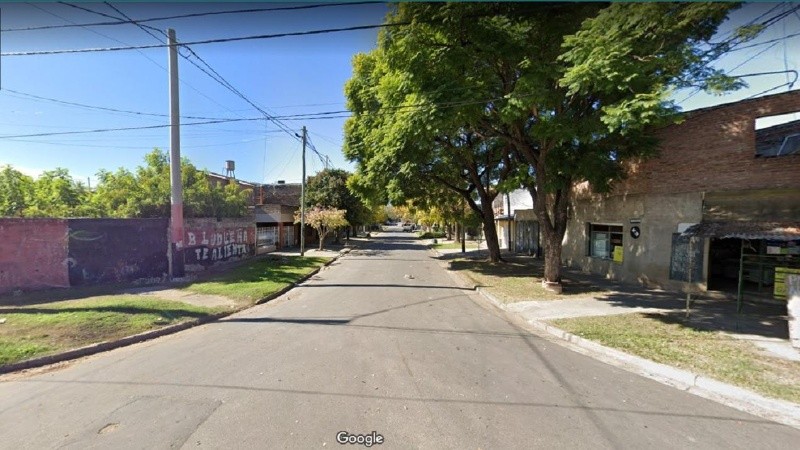 La esquina de barrio Ludueña en la que resultó herido de bala un hombre de 26 años.