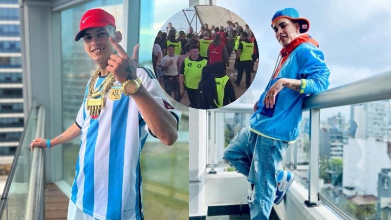 L-Gante y Callejero Fino participaron del festival uruguayo la China el último fin de semana.