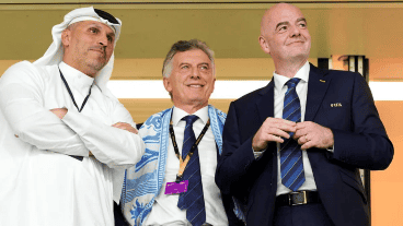 Macri con el presidente de la FIFA, Gianni Infantino