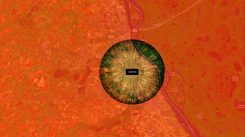 Unas 1.203.851 personas morirían a causa de la bola de fuego.