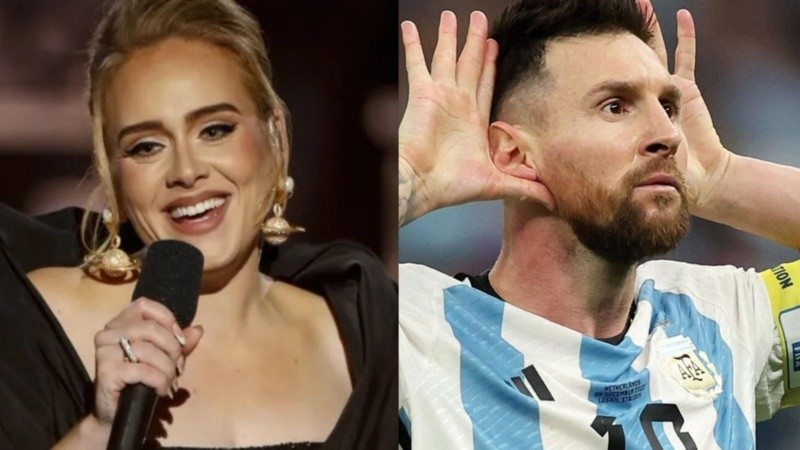 El grito de Adele al capitán de la selección argentina.