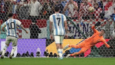 El rosarino se convirtió en el máximo anotador de la selección en mundiales.