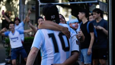 La alegría por la clasificación.