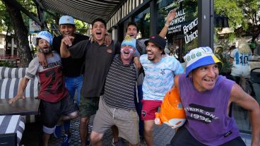 La alegría por la clasificación.