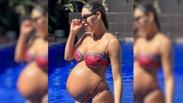 Barby Franco, en sus casi nueve meses de embarazo.