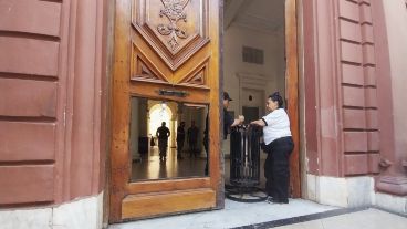 Así quedó el ingreso al municipio.