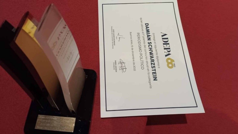 El acto de premiación fue este jueves a la mañana en Buenos Aires.