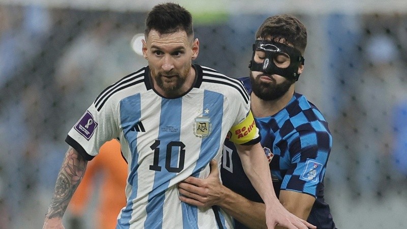 Gvardiol corrió a Messi durante varios metros sin éxito en el tercer gol.