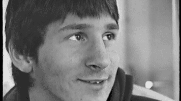 La nota a Messi en 2004 emitida por Canal 4 de Cablehogar.