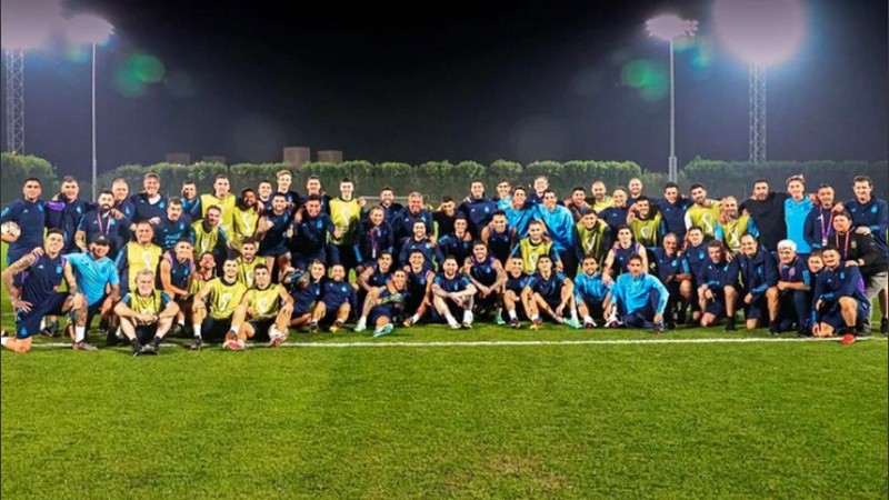 La foto del seleccionado argentino que De Paul eligió para su posteo.