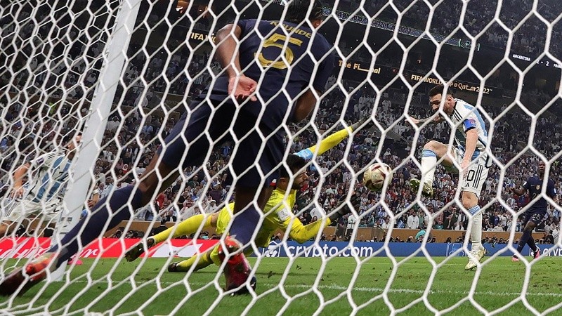 Messi marcaba el tercero en el suplementario.