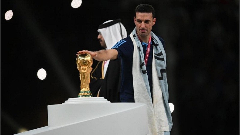 El DT argentino acaricia la Copa del Mundo de Qatar 2022.