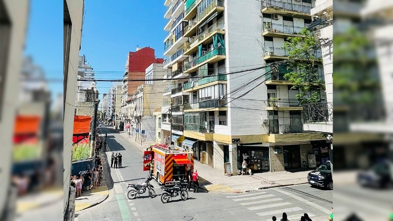 La zona en la que se produjo el principio de incendio.