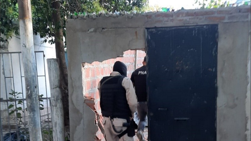 Uno de los aguantaderos allanados en zona norte atribuido a los Melli.