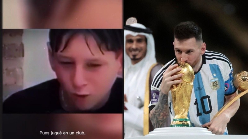 Leo Messi compartió un emotivo video en sus redes sociales, recordó a su club de barrio y a Maradona.