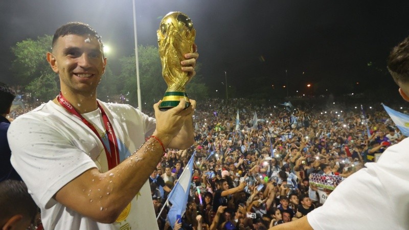La selección y el pueblo argentino festejan el tercer campeonato mundial en una jornada histórica