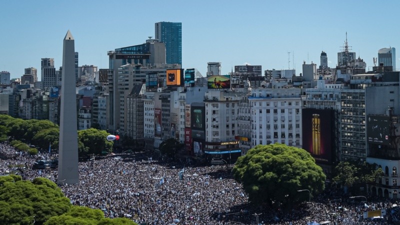 La selección y el pueblo argentino festejan el tercer campeonato mundial en una jornada histórica