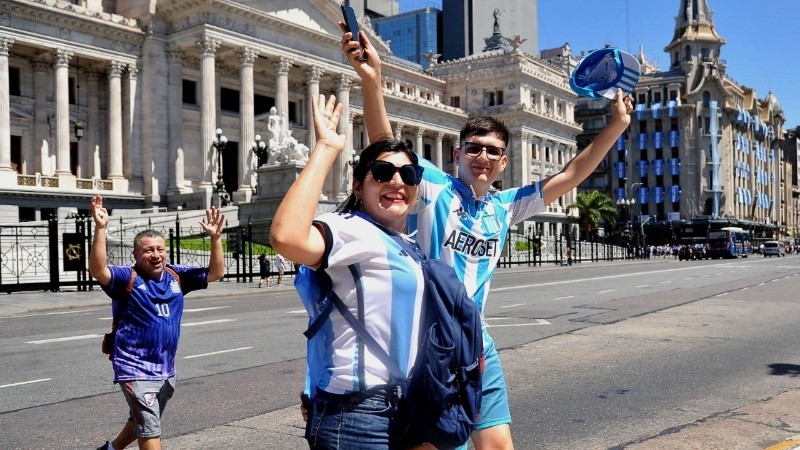 La selección y el pueblo argentino festejan el tercer campeonato mundial en una jornada histórica