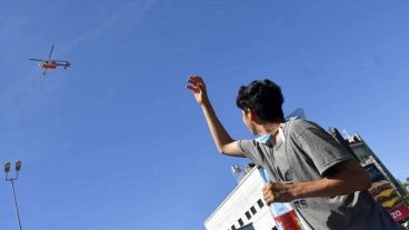 Los jugadores dieron "una vuelta olímpica desde el cielo".