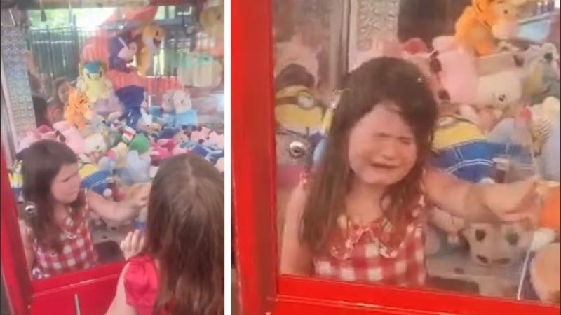 La lograron sacar luego de captar el momento en video.