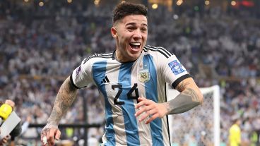 El único gol argentino incluido en la lista fue el que convirtió Enzo Fernández en el partido contra México.