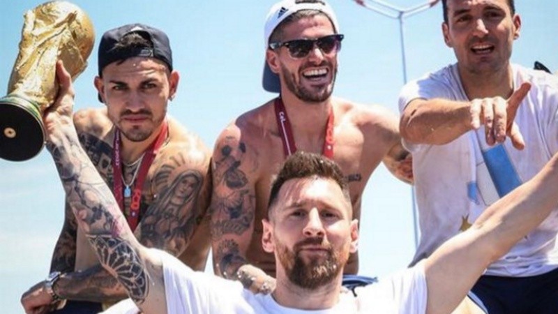 La foto que compartió Messi en sus redes.