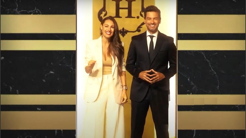 Pampita y el Chino Leunis conducen 