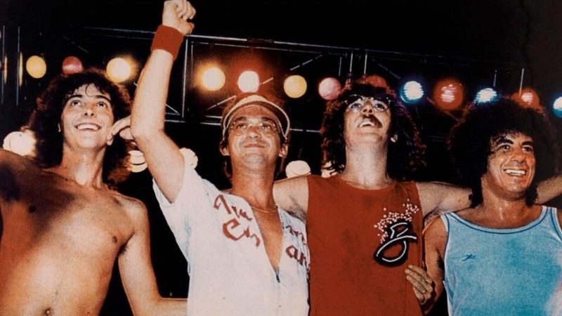 Pedro Aznar, David Lebón, Charly García y Oscar Moro.