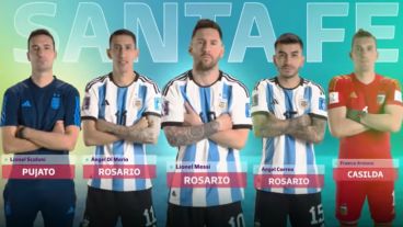 Los integrantes santafesinos de la selección.