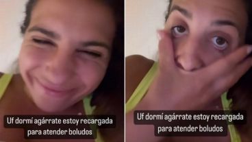 “Chicos, era mi mamá", indicó Cinthia Fernández sobre la "persona con delantal"