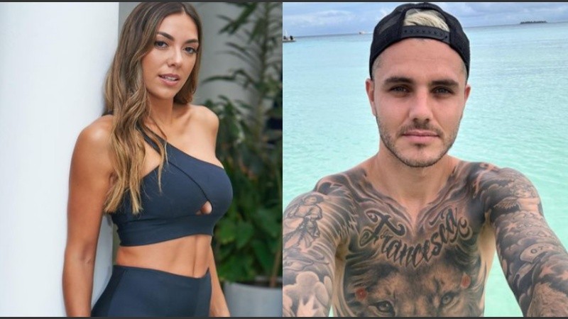 Floppy Tesouro y Mauro Icardi.