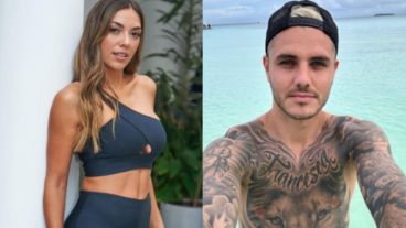 Floppy Tesouro y Mauro Icardi.