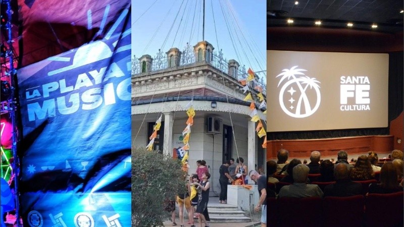 La Playa de la Música, Casa Arijón y el cine El Cairo dependen del Ministerio de Cultura de Santa fe.