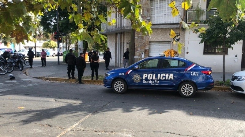 Foto del ataque a la oficina de Alsina y Pellegrini de mayo pasado. 