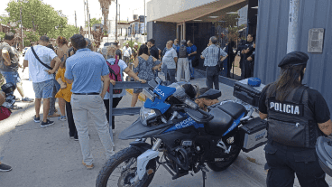 La movilización de periodistas al MPA de San Lorenzo.