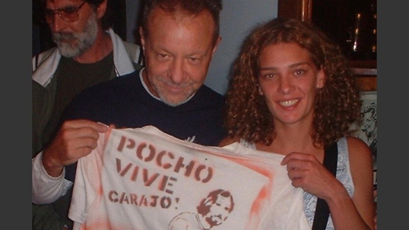 Junto a León Gieco, quien le dedicó a Pocho la popular canción 