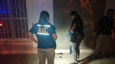 Insólita secuencia entre miembros de la fuerza de seguridad nacional en zona sur.