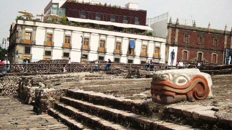 Zona arqueológica del Templo Mayor, en Ciudad de México.